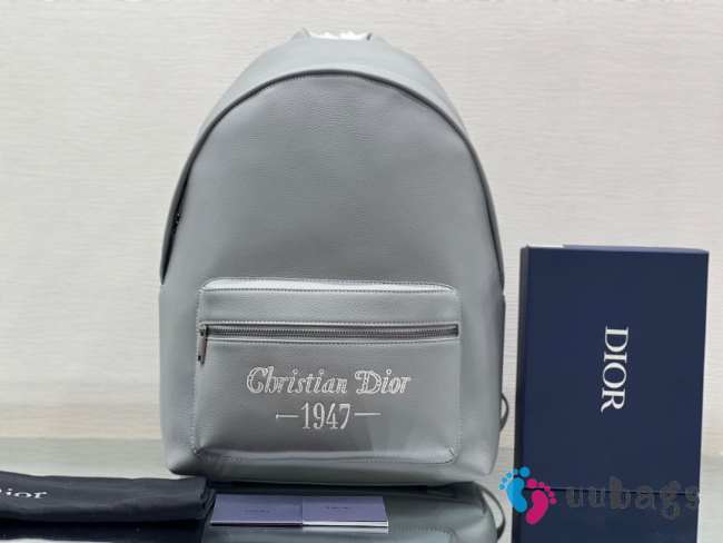 Dior Rider 1947 Backpack In Gray 30x42x15cm - 1