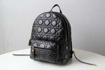 Christian Dior Dioramour Backpack In Black 21.5x31.5x13cm