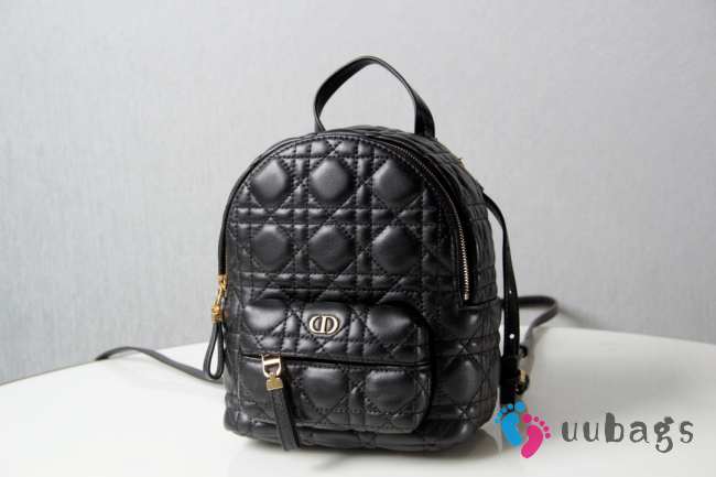 Christian Dior Dioramour Backpack In Black 16x21x8.5cm - 1