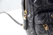 Christian Dior Dioramour Backpack In Black 16x21x8.5cm - 3