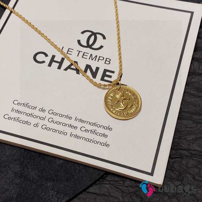 Chanel Coin Gold Necklace - 1