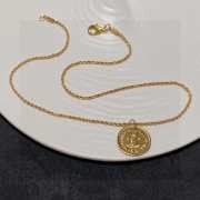 Chanel Coin Gold Necklace - 4