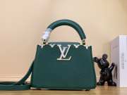 Louis Vuitton M56669 Capucines Mini In Green 21x14x8cm - 1