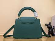 Louis Vuitton M56669 Capucines Mini In Green 21x14x8cm - 2