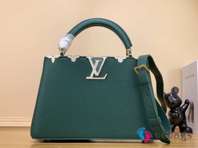 Louis Vuitton M56669 Capucines Mini In Green 27x18x9cm - 1