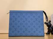 Louis Vuitton Pochette Voyage MM In Blue 26x20x5cm  - 1