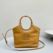 Miu Miu Hobo Tote Bag In Brown 22x11x14cm - 1