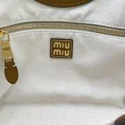 Miu Miu Hobo Tote Bag In Brown 22x11x14cm - 4