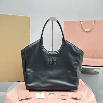 Miu Miu Hobo Tote Bag In Black 38x17x30cm