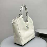 Miu Miu Hobo Tote Bag In White 38x17x30cm - 6