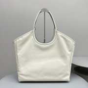 Miu Miu Hobo Tote Bag In White 38x17x30cm - 5