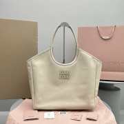 Miu Miu Hobo Tote Bag In Beige 38x17x30cm - 1