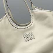 Miu Miu Hobo Tote Bag In Beige 38x17x30cm - 4