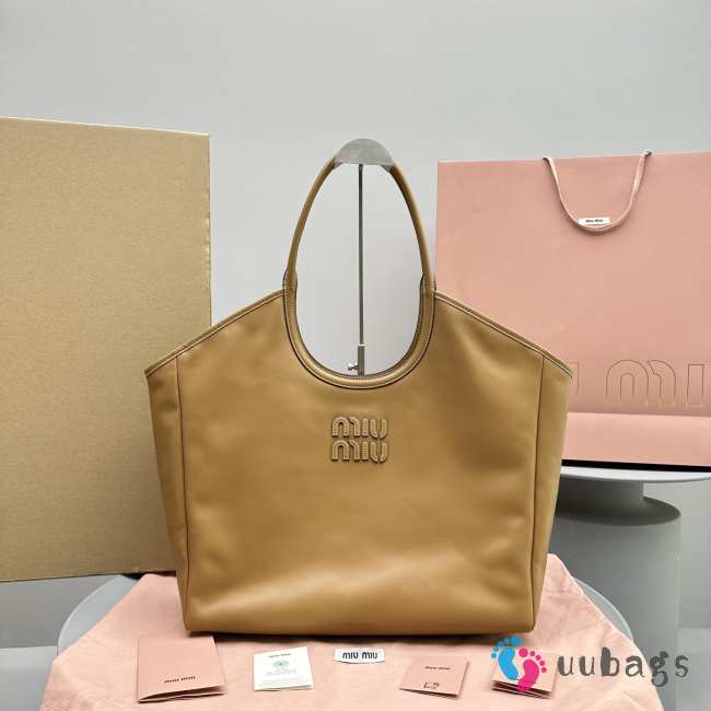 Miu Miu Hobo Tote Bag In Brown 38x17x30cm - 1