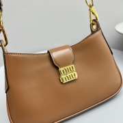 Miu Miu City Calf In Brown 28x15x4cm - 6