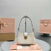 Miu Miu City Calf In White 28x15x4cm - 1