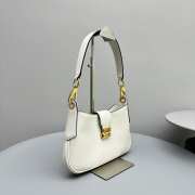 Miu Miu City Calf In White 28x15x4cm - 2