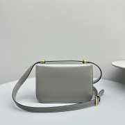 Miu Miu City Calf In Gray 20x13.5x5.5cm - 3