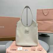 Miu Miu Hobo Tote Bag In White 35x40cm - 1