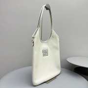 Miu Miu Hobo Tote Bag In White 35x40cm - 4