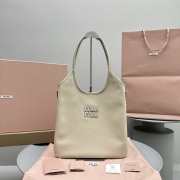 Miu Miu Hobo Tote Bag In Beige 35x40cm - 1