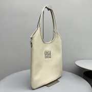 Miu Miu Hobo Tote Bag In Beige 35x40cm - 6