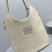 Miu Miu Hobo Tote Bag In Beige 35x40cm - 3