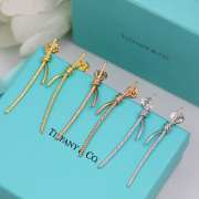 Tiffany Knot Drop Earrings with Diamonds - 1