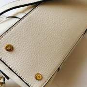 Tory Burch Thea Leather Exterior Mini Bags In White 22x14x12cm - 2