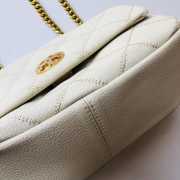 Tory Burch Willa Small Shoulder Bag With Gold Buckle In White - 5