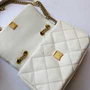 Tory Burch Willa Small Shoulder Bag With Gold Buckle In White - 3