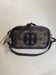 Tory Burch Miller Camera Bag In Blue 19.5x11.5x6cm - 5