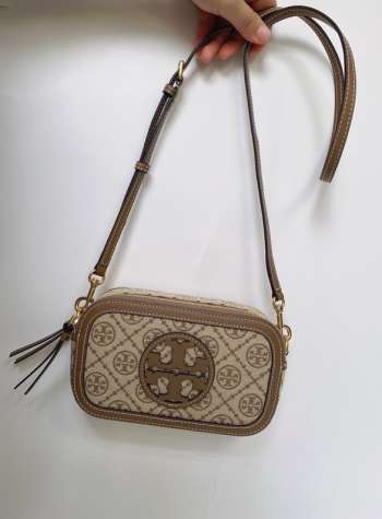 Tory Burch Miller Camera Bag In Brown 19.5x11.5x6cm