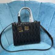 Miu Miu Matelassé Tote Bag In Black 20x24.5x8cm - 1