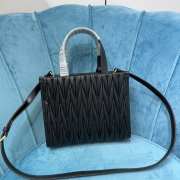 Miu Miu Matelassé Tote Bag In Black 20x24.5x8cm - 2