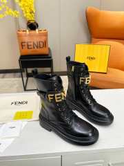 Fendi photography biker boots in black - 1