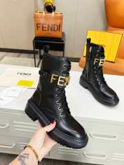 Fendi photography biker boots in black - 5