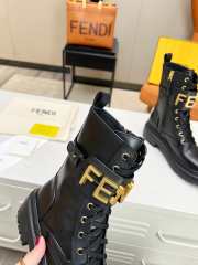 Fendi photography biker boots in black - 4