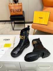 Fendi photography biker boots in black - 2