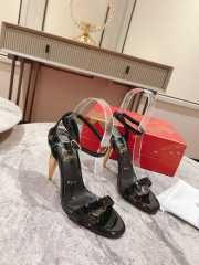  Christian Louboutin 10cm black high heel sandals - 4