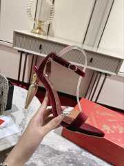 Christian Louboutin 10cm red high heel sandals - 5