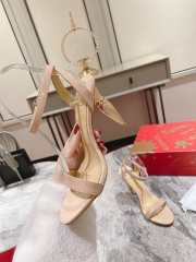 Christian Louboutin 10cm beige high heel sandals - 6