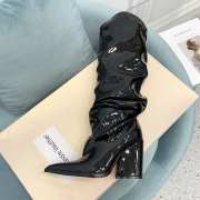 Alexandre Vauthier Black Glossy Leather Knee-high Boots 01 - 5