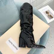 Alexandre Vauthier Black Glossy Leather Knee-high Boots 01 - 4