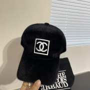 Chanel Logo Double C Wool Hat In Black - 6