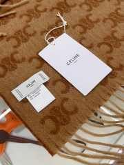 Celine Scarf In Monogram Cashmere Beige 35x190cm - 2