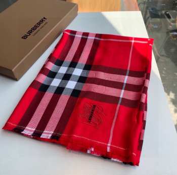 Burberry Cashmere Scarf In Red 70x200cm