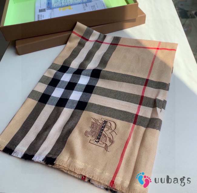 Burberry Cashmere Scarf In Beige 70x200cm - 1