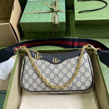 Gucci Ophidia Superme GG Canvas Black 25x15.5x6cm