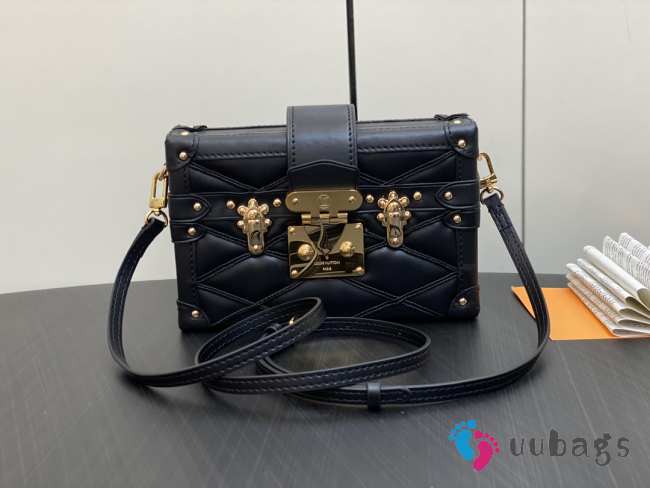 Louis Vuitton Petite Malle M23815 Bag In Black 20x12.5x6cm - 1